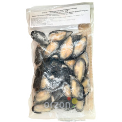 Мидии "Frozen" Варено-мороженые на створке раковины 30/45 1000 гр