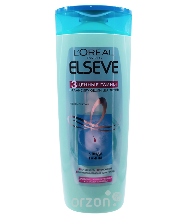 Бальзам-ополаскиватель "ELSEVE" 3 Ценные глины для волос жирных у корней и сухих на кончиках 200 мл от интернет магазина Orzon.uz