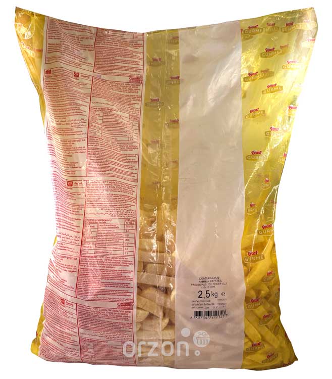 Картофель фри "Ozgorkey" (10х10 мм) Замороженный 2,5 кг