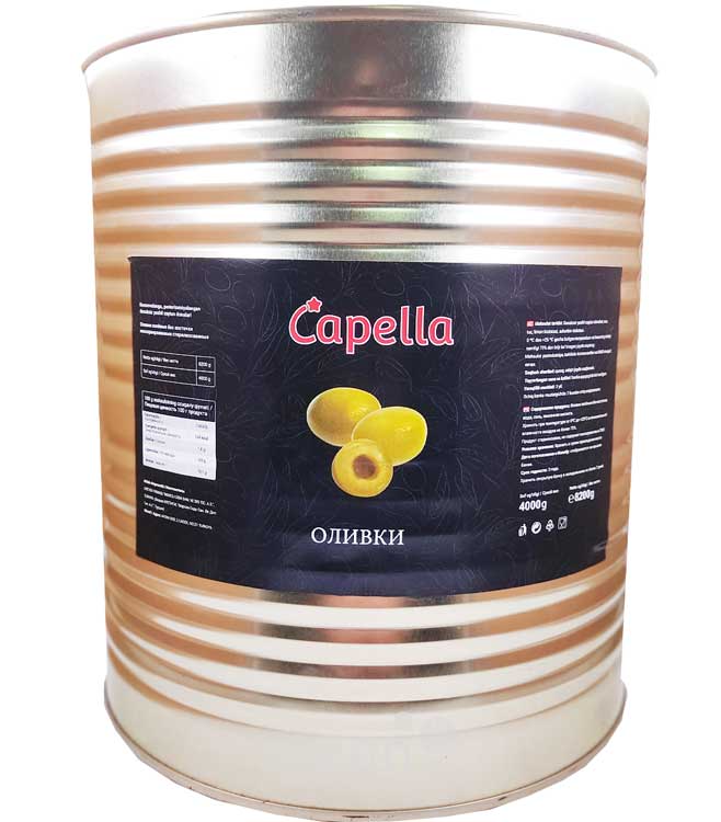Оливки "Capella" Гигантские 8200 гр (4000 гр чистый вес)