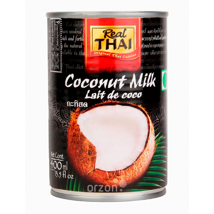 Кокосовое молоко "Real Thai" ж/б 400 мл