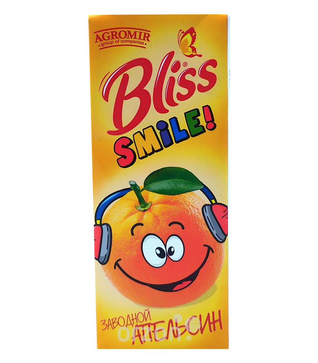 Сок 'Bliss' Kids Апельсиновый (без сахара)  200 мл от интернет магазина орзон