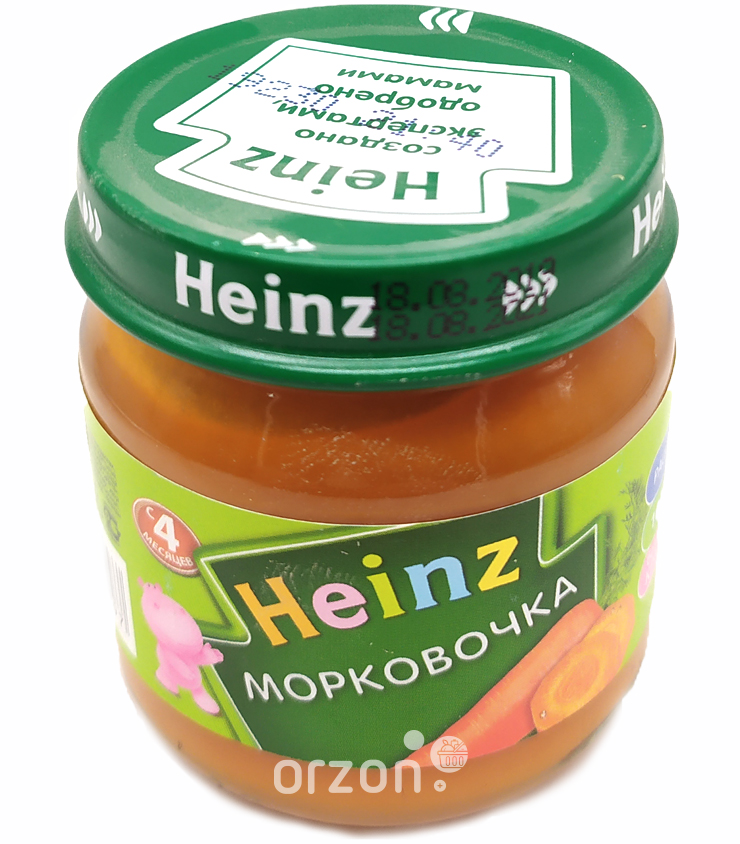 Детское пюре 'Heinz' Морковка стек/банка 80 гр