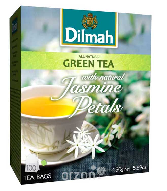 Чай зелёный "Dilmah" с жасмином 1,5гр/100 пак. от интернет магазина орзон
