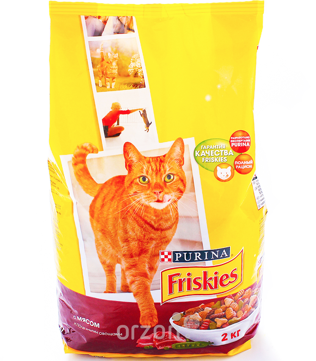 Корм для кошек "Friskies" Мясо, Курица, Печень (развес) кг