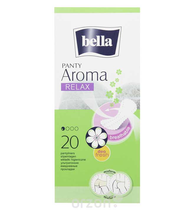 Ежедневные прокладки "Bella" Panty Aroma Relax к/у 20 шт от интернет магазина Orzon.uz