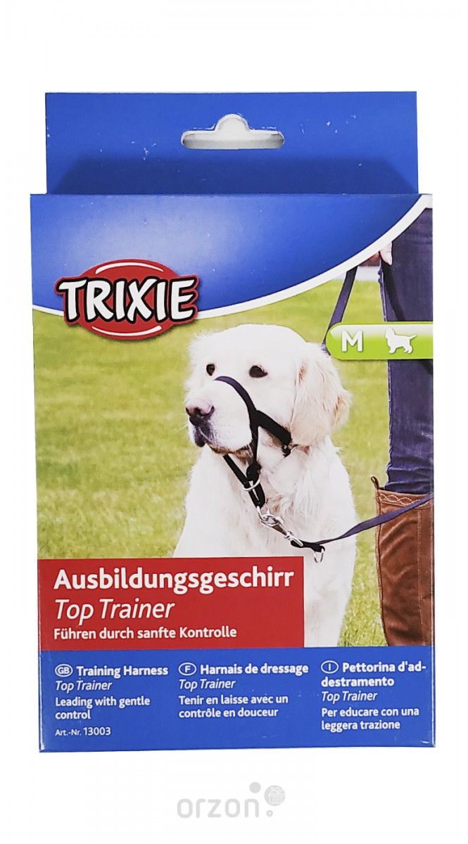 TRIXIE Ленточный поводок для целей обучения собак, размер-M: 27 cm, цвет черный. Артикул 13003