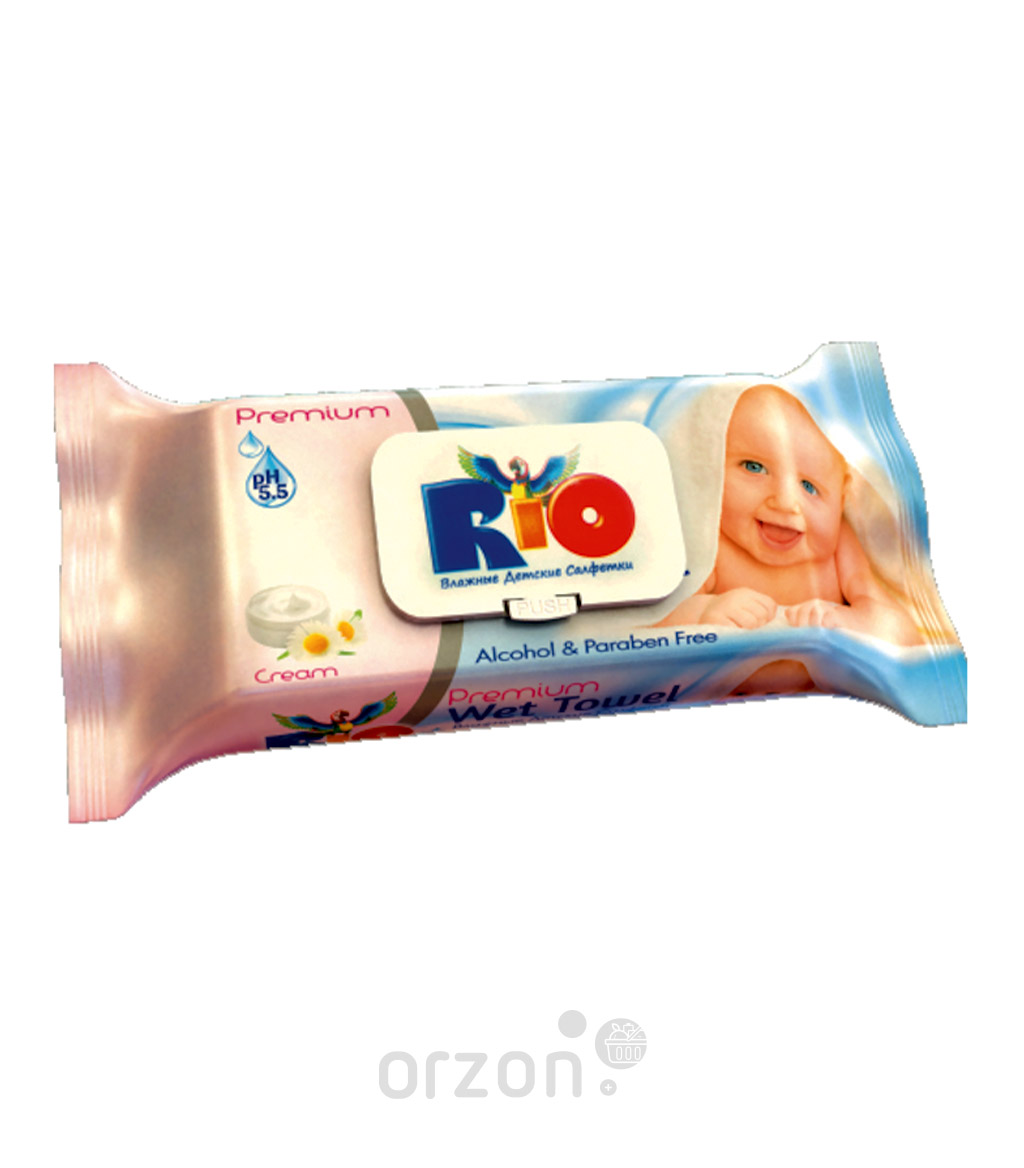 Детские влажные салфетки "Rio" Economic 72 шт