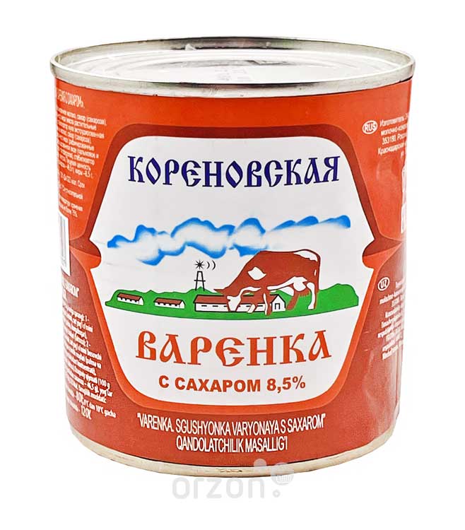 Сгущенное молоко "Кореновская" Варенка с сахаром 8,5% 370г