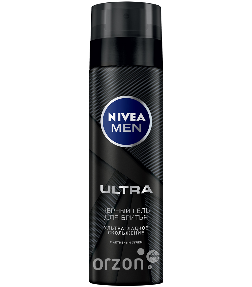 Гель для бритья "NIVEA" ULTRA черный 200 мл от интернет магазина Orzon.uz