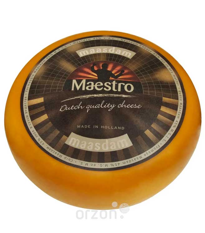 Сыр Голландский "Maestro" Maasdam 45% (Развес) кг в Самарканде ,Сыр Голландский "Maestro" Maasdam 45% (Развес) кг с доставкой на дом | Orzon.uz