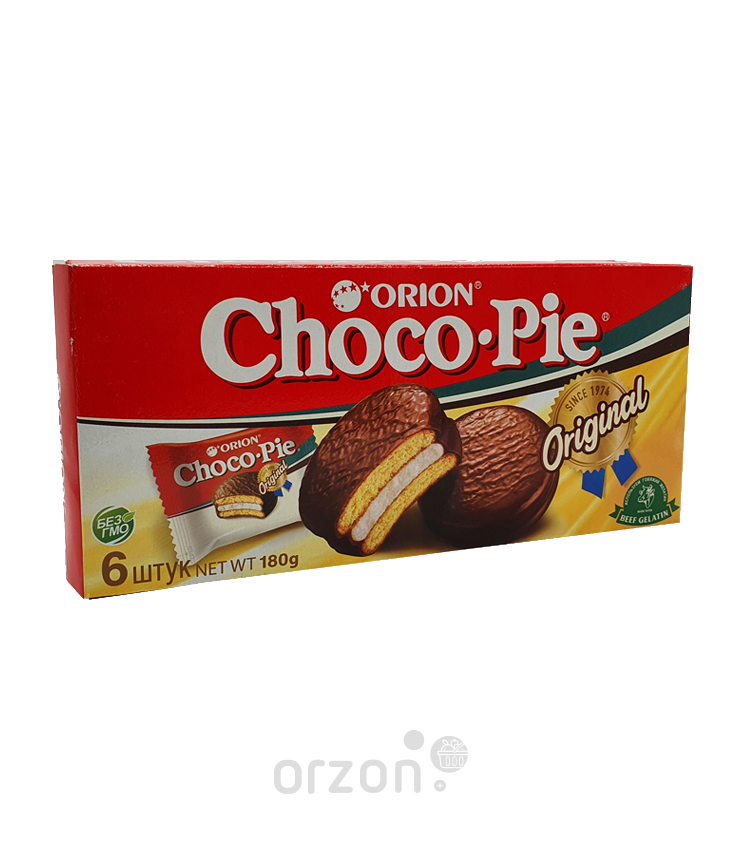Шоколадное печенье "CHOCO-PIE" с глазурью 180 гр от интернет магазина орзон