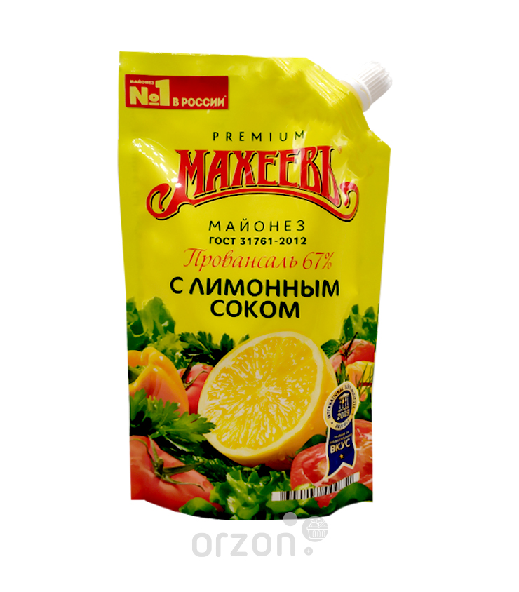 Майонез "Махеевъ" С лимонным соком м/у 800 гр