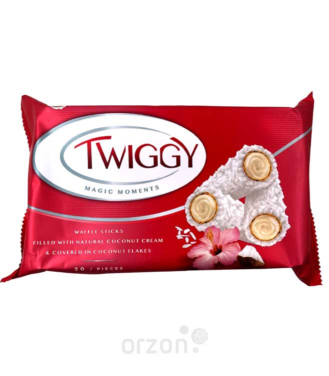 Конфеты "Яшкино" "TWIGGY" с кокосовыми сливками в кокосовой обсыпке 185 г от интернет магазина орзон