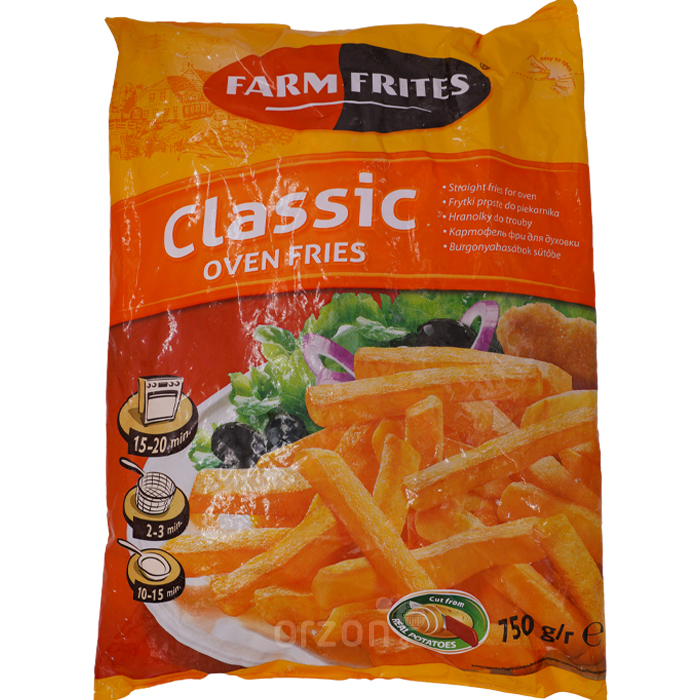 Картофель фри "Farm Frites" Classic  Замороженные 750 гр