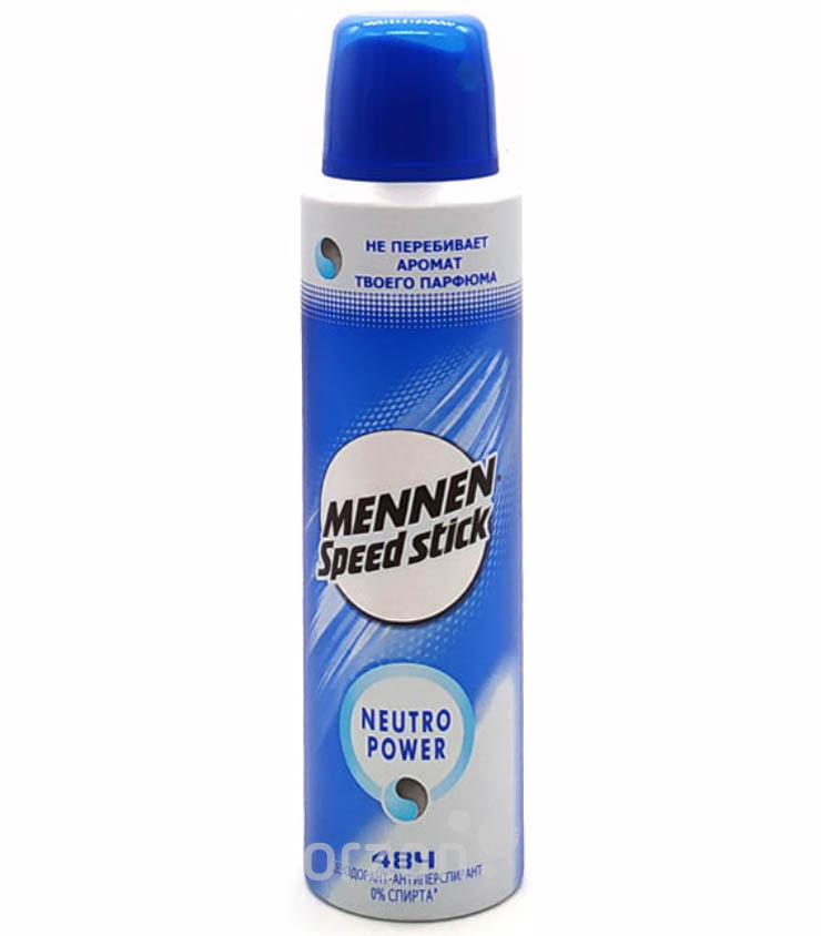 Дезодорант-спрей "Mennen Speed Stick" Neutro Power 150 мл от интернет магазина Orzon.uz