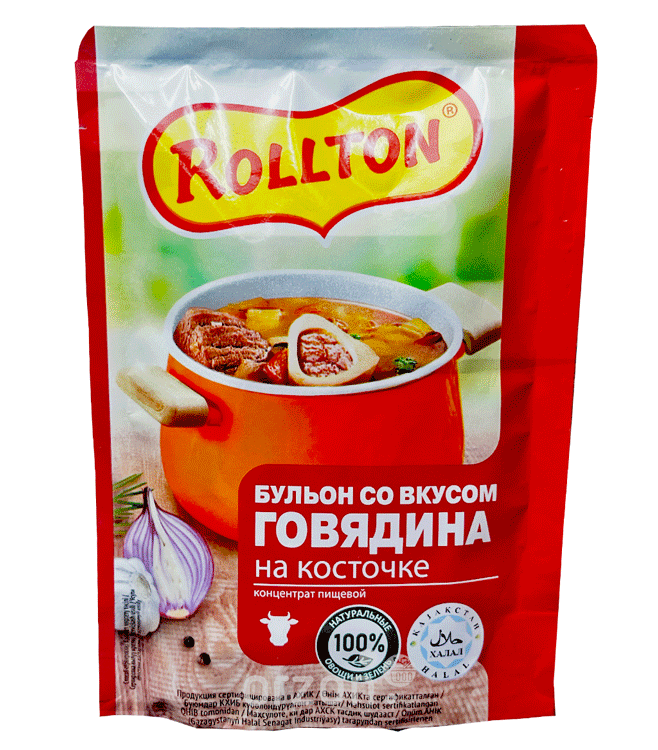 Приправа "Роллтон" Бульон со вкусом говядины 90 гр