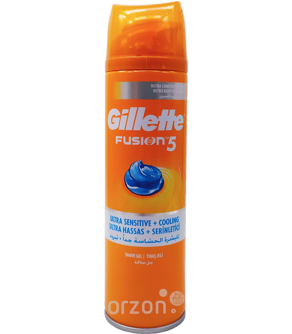 Гель для бритья "Gillette" Fusion 5 Ultra sensetive 200 мл от интернет магазина Orzon.uz