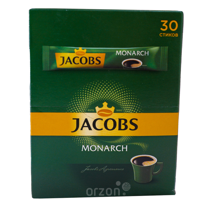 Кофе "Jacobs" Monarch (1,8 гр х 30 стиков) 1 уп от интернет магазина орзон