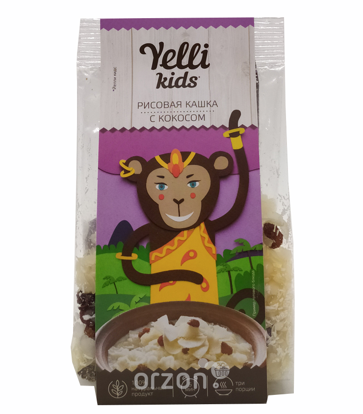 Детская Рисовая Каша "Yelli" Kids с кокосом 100 гр