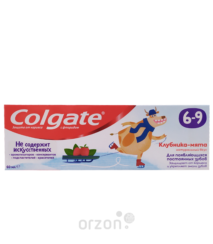 Зубная Паста Детская "COLGATE" Клубника и Мята (6-9) 60 мл