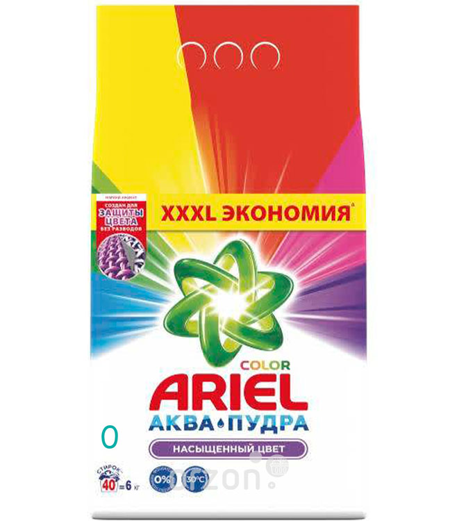 Стиральный порошок "Ariel" АВТ Color Аква Пудра 9 кг от интернет магазина orzon