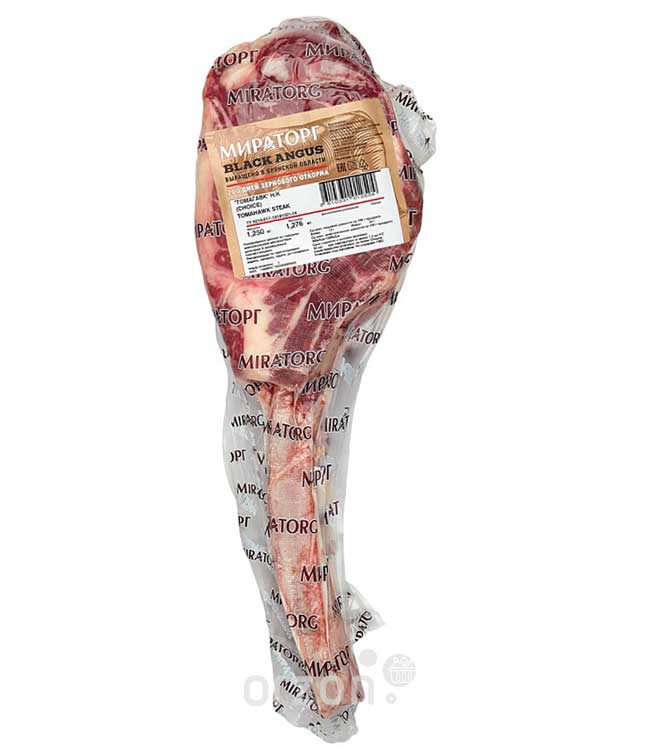 Мясо говядина "Мираторг" Black Angus Prime Томагавк (1,5 кг) развес кг от интернет магазина Orzon.uz