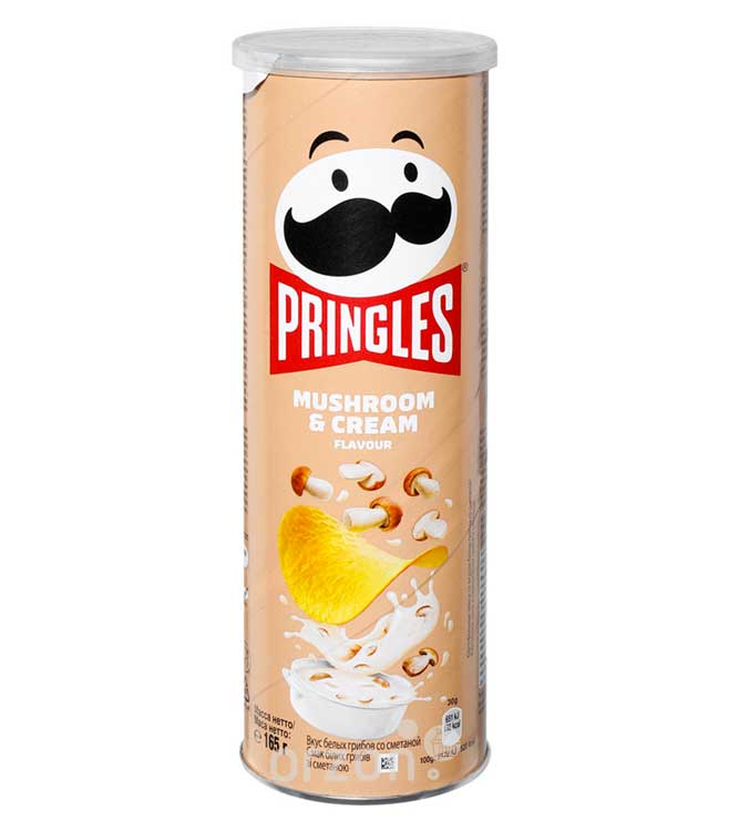 Чипсы 'Pringless' Со вкусом белых грибов со сметаной 165 гр