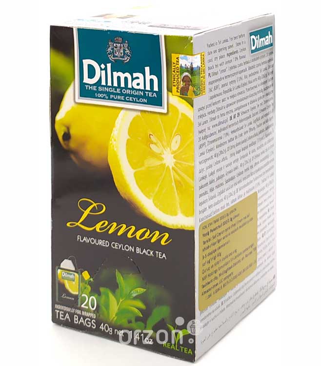 Чай черный "Dilmah" HORECA Лимон 20 пак. от интернет магазина орзон