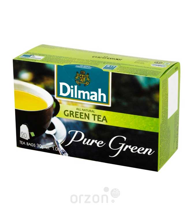 Чай зелёный "Dilmah" Pure Green 30 г от интернет магазина орзон