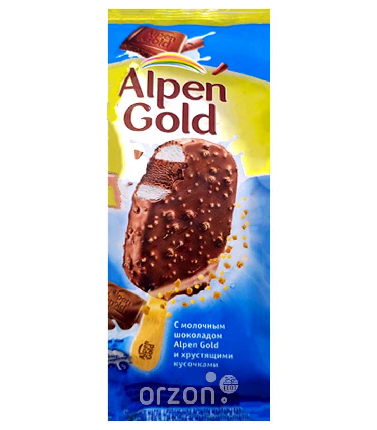 Мороженое "Alpen Gold" хрустящие кусочки 64 гр с доставкой на дом | Orzon.uz