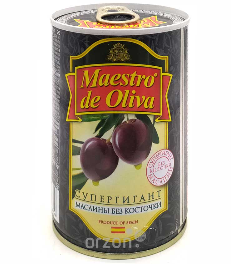 Маслины "Maestro de Oliva" Супергигант без косточки 432 мл  от интернет магазина Orzon.uz