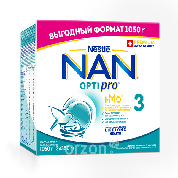 Молочная смесь "NAN" 3 Optipro - 1050 гр