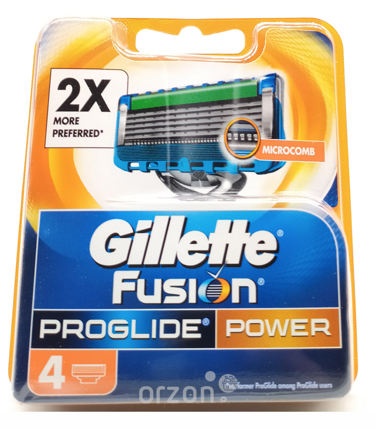 Сменная кассета "Gillette" Fusion Proglide 4 шт от интернет магазина Orzon.uz