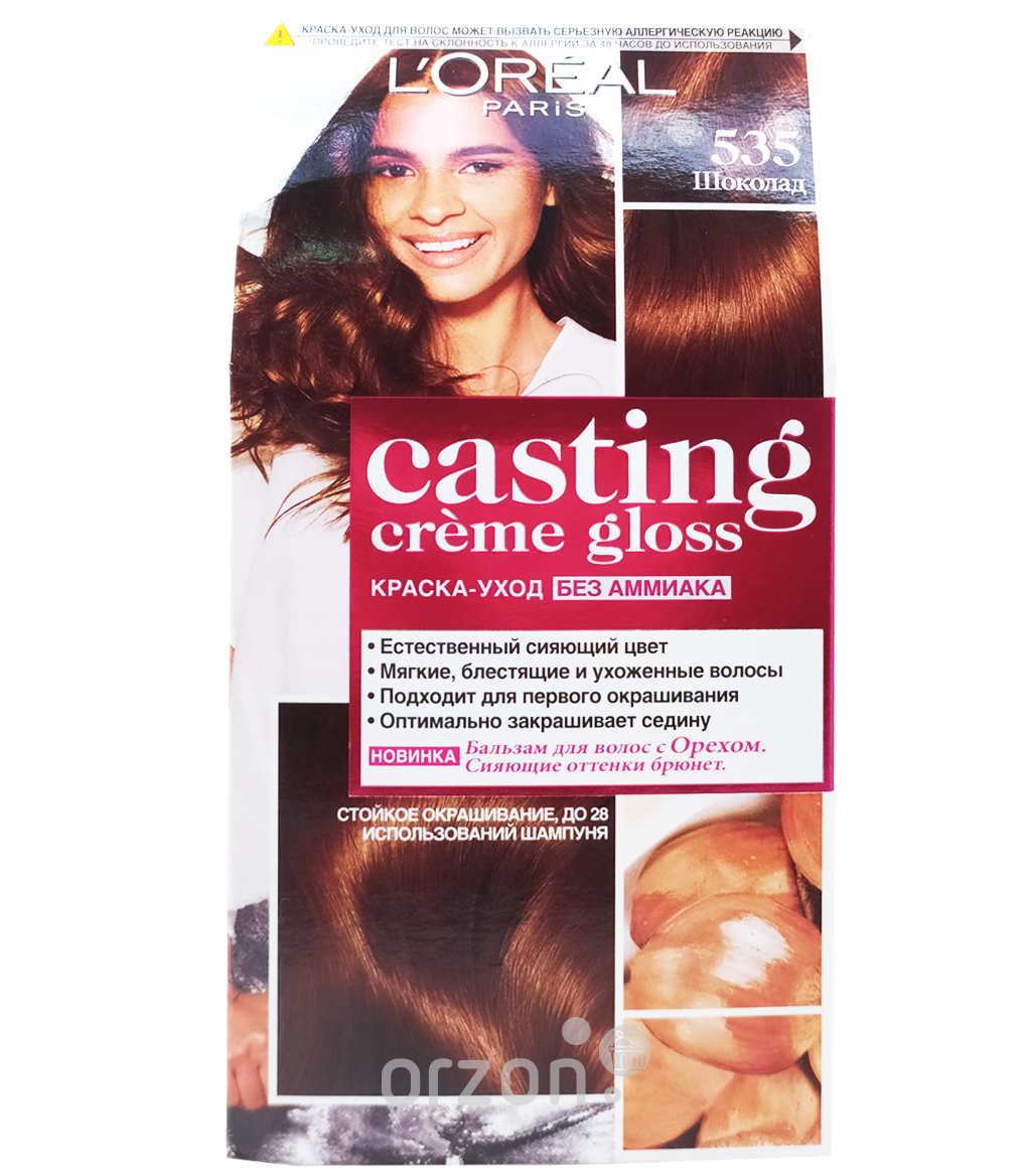 Краска для волос "Loreal" Casting creme gloss 535 Шоколад от интернет магазина Orzon.uz