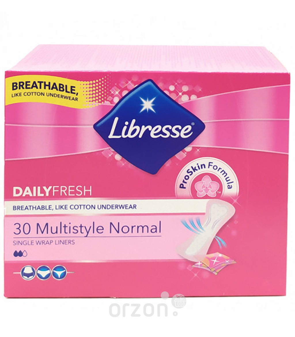 Прокладки 'Libresse' Daily Fresh Normal кор/уп 30 dona от интернет магазина Orzon.uz