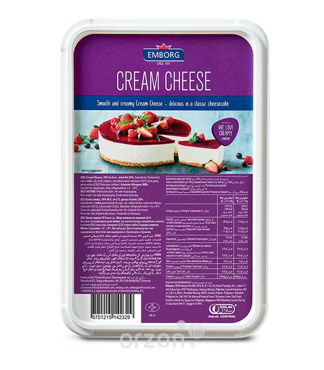Сливочный сыр "Emborg" Cream Cheese Classic 1.5 кг