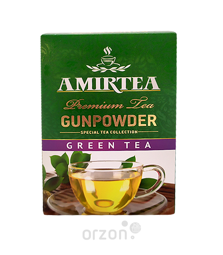 Чай зелёный "Amir Tea" Premium Gunpowder 90 гр от интернет магазина орзон