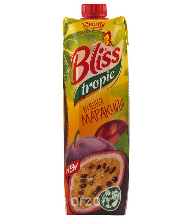 Сок "Bliss" Вишня Маракуя 1 л от интернет магазина орзон