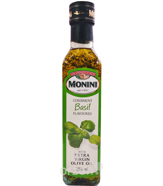 Оливковое масло "Monini" Extra Virgin со вкусом Базилика с/б 250 мл от интернет магазина орзон