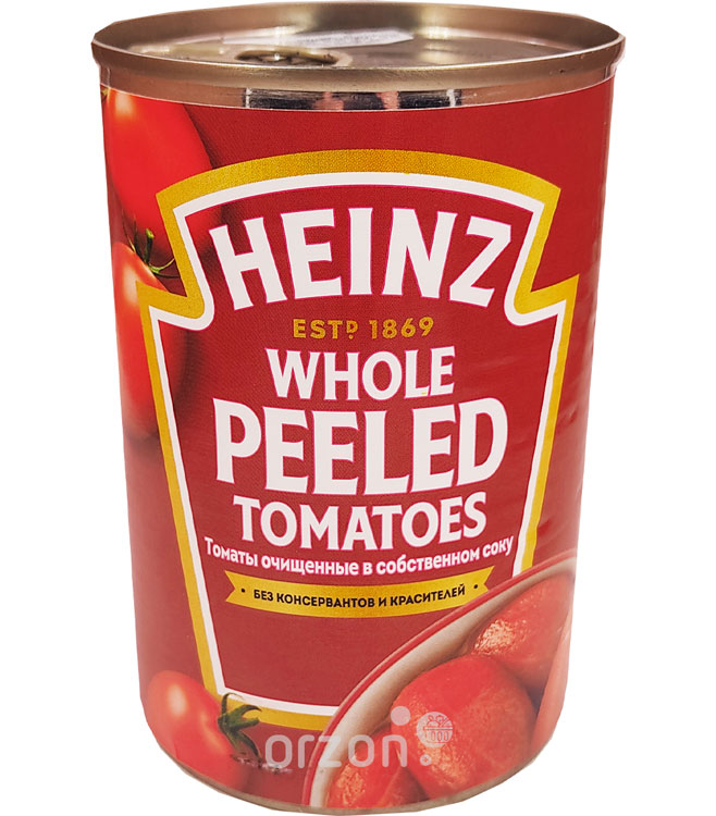 Томаты очищенные "Heinz" в собственном соку ж/б 400 гр