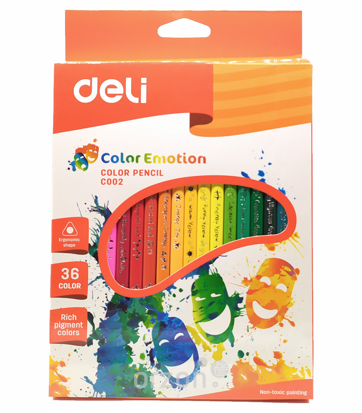 Карандаши цветные "Deli" Color Emotion (EC00230) 36 шт