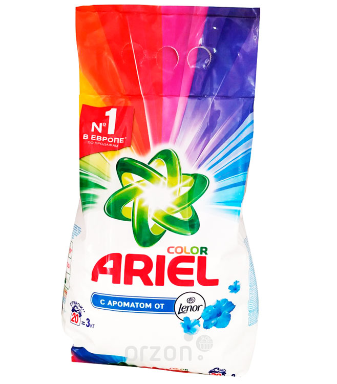 Стиральный порошок "Ariel" АВТ Color с Ароматом от Ленор 3 кг от интернет магазина orzon