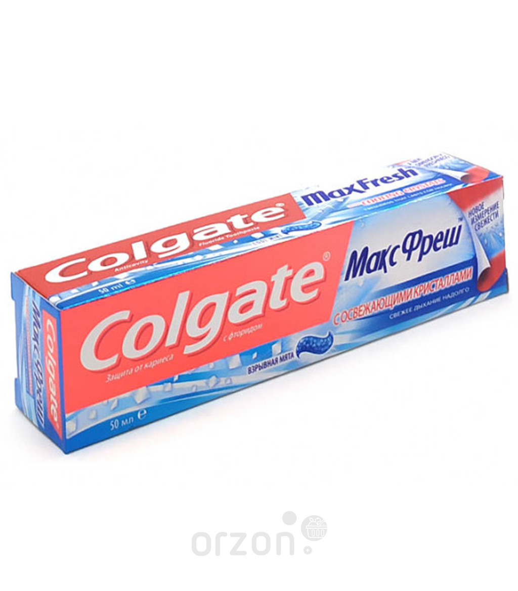 Зубная Паста "COLGATE" Макс фреш Взрывная мята 50 мл от интернет магазина Orzon.uz