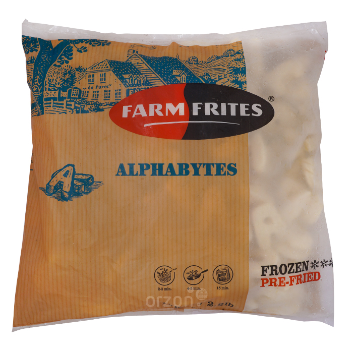 Картофель фри "Farm Frites" Алфавит Замороженные 1 кг