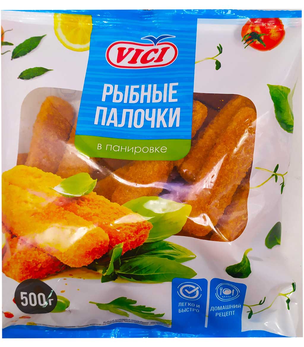 Рыбные палочки "Vici" в панировке м/у 500 гр с доставкой на дом | Orzon.uz