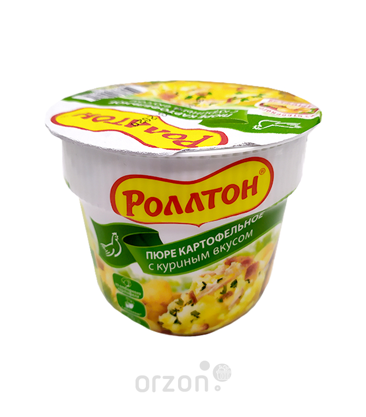 Пюре картофельное "Роллтон" Куринный вкус 40 гр с доставкой на дом | Orzon.uz