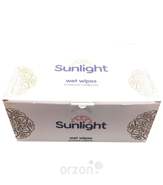 Влажные салфетки "Sunlight" индивидуальная упаковка 250 шт от интернет магазина Orzon.uz