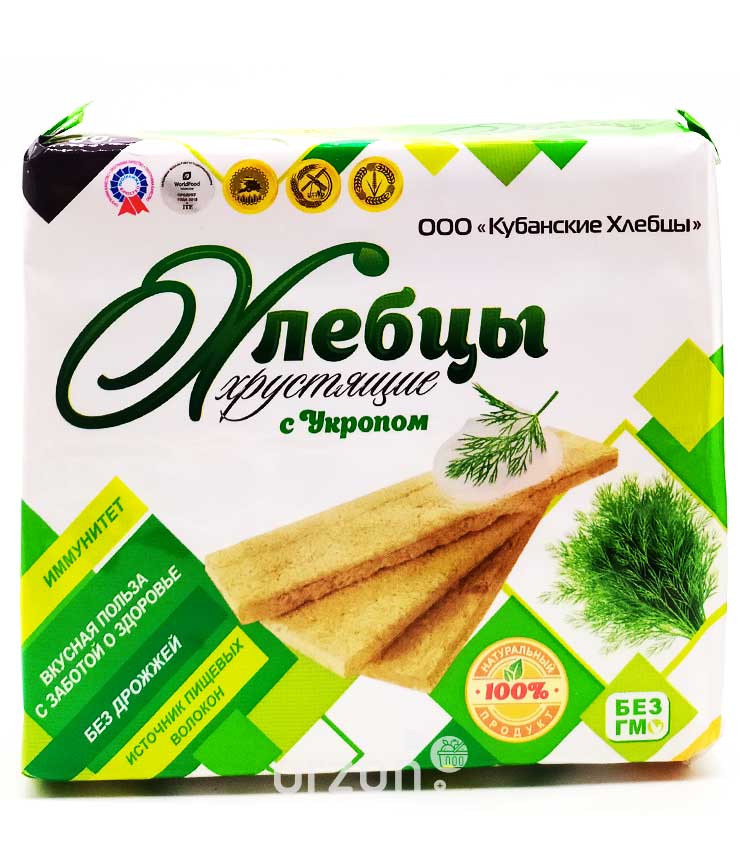 Хлебцы 'Кубанские' с Укропом 100 гр от интернет магазина орзон