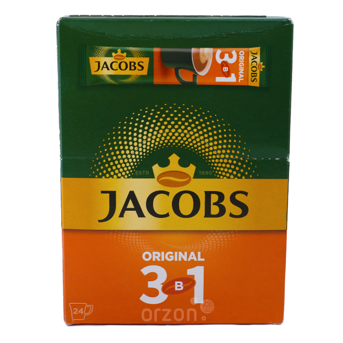 Кофе "Jacobs" 3в1 Original (12 гр х 24 dona) 1 уп от интернет магазина орзон